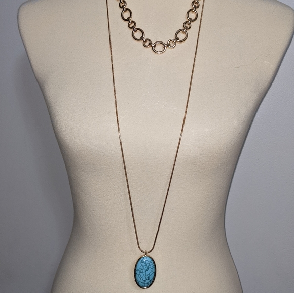 Nordstrom Layered Stone Pendant Necklace - Picture 4 of 7